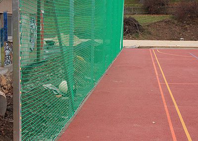 Ballfangnetz im Stadion