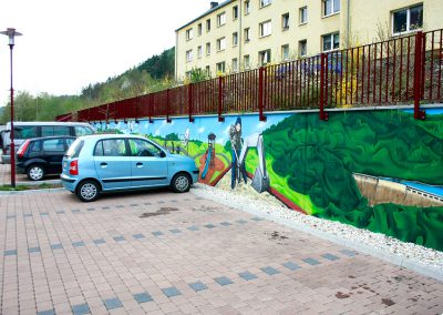 Metallgeländer als Absturzsicherung